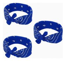 3 Bandanas Varias Estampas Rock Country Preço De Atacado