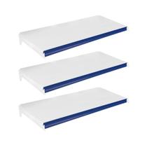 3 Bandejas Gôndolas New Plus 40X91 E Pe ul - Sa Gôndolas