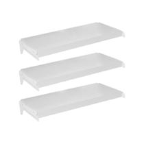 3 Bandejas Ponta 30X73 Para Gôndolas New Plus - Sa Gôndolas