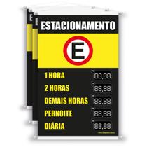 3 Banners de Estacionamento 40x60 cm