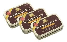 3 Barkleys Pastilhas Sabor Canela Cinnamon Com Chocolate 50g
