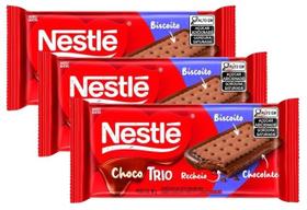 3 barra chocolate ao leite e biscoito choco trio nestle 90g 3 barra chocolate ao leite e biscoito choco trio nestle 90g