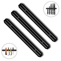 3 Barras Magnéticas 33cm Caerus Home Para Organização De Facas Ferramentas e Utensílios Metálicos
