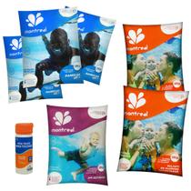 3 Barrilhas + 2 Sulfato + 1 Elev. Alcalinidade MONTREAL + 1 Fita Teste Nautilus