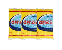 3 Barrilhas Elevador de Ph Genco 2kg Para Piscina