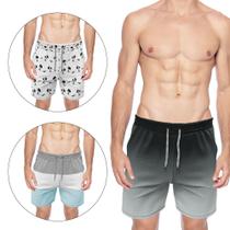 3 Bermudas Masculina Kit Shorts Verão Treino M ao Plus Size