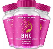 3 BHC 180 capsulas Original Suplemento Alimentar
