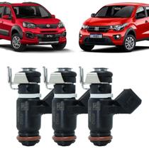3 bicos injetores argo cronos mobi strada uno 1.0 55266449