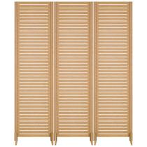 3 Biombo Reto Com Pes Folha Painel Mdf Cru Divisor Divisória Separador De Ambiente Vários Modelos