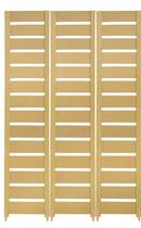 3 Biombo Slim Reto Com Pés Folha Painel Mdf Cru Divisor Divisória Separador De Ambiente Vários Modelos