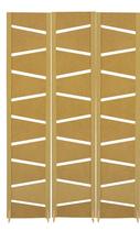 3 Biombo Slim Reto Com Pés Folha Painel Mdf Cru Divisor Divisória Separador De Ambiente Vários Modelos