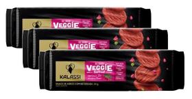 3 Biscoito Arroz Cracker Sabor Veggie Beterraba Kalassi 84g