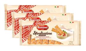 3 Biscoitos Folhado Sfogliatine Glassate Forno Italiano 200G