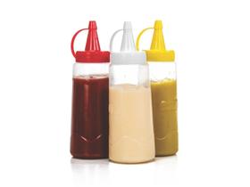 3 Bisnagas Para Ketchup Maionese Transparente Para Molhos - babykidsstoreshop