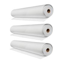 3 Bobina Para Plotter Papel Sulfite Branco 75g 610x50