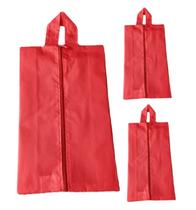 3 Bolsa Porta Sapato Viagem Nécessaire Tenis Calçado Roupa Mochila cor Salmão 3 Bolsa Porta Sapato Viagem Nécessaire Tenis Calçado Roupa Mochila cor Salmão