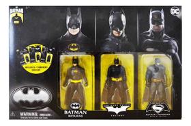 3 Bonecos Batman Edição Aniversário De 85 Anos - Batman