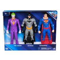 3 Bonecos Coringa, Batman e Superman de 24cm - DC 3 Bonecos Coringa, Batman e Superman de 24cm - DC