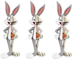 3 Bonecos Looney Tunes Pop Pernalonga Raio X Funko Xxray