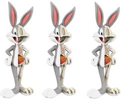3 Bonecos Looney Tunes Pop Pernalonga Raio X Funko Xxray