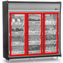 3 Borracha Gaxeta Expositor Para Polofrio 2153 Cinza 50x150