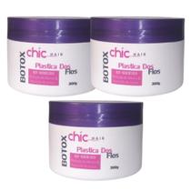 3 Botox Plastica dos Fios Alisamento e Redutor de Volume Capilar Chichair