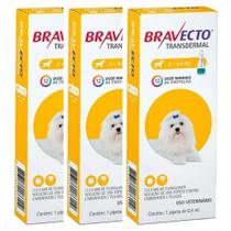 3 Bravecto Transdermal Antipulga 2 A 4,5 Kg 112.5mg Cachorro