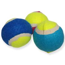 3 Brinquedo Bola De Tênis Para Cachorro Mastigar 6CM