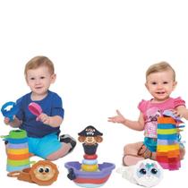 3 Brinquedos Para Bebês Empilhar - Acima De 5 Meses