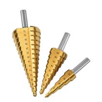 3 Broca Escalonada HSS + Titânio Alta Qualidade Profissional - Berg