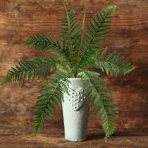 3 Buquês de Samambaia Artificial de 55cm Planta para Decoração Folhagem Alta Qualidade e Volume - DE0424