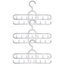 3 Cabides de Cintos 13 Ganchos cada Organizador Múltiplo Closet Cristal Cinquetti 36cm 3 Cabides de Cintos 13 Ganchos cada Organizador Múltiplo Closet Cristal Cinquetti 36cm
