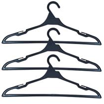 3 Cabides Plástico Preto Secadora De Roupas Fischer Original 3 Cabides Plástico Preto Secadora De Roupas Fischer Original