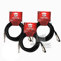 3 Cabo Microfone E Violão Mono Xlr / P10 5 Metros Mxt 3 Cabo Microfone E Violão Mono Xlr / P10 5 Metros Mxt