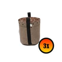 3 Cachepot Vaso de Plantas 7 Litros - King Pot