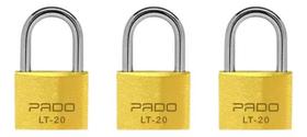 3 Cadeados Pado Lt20 Latão 20mm 6 Chaves Segredos Diferentes 3 Cadeados Pado Lt20 Latão 20mm 6 Chaves Segredos Diferentes