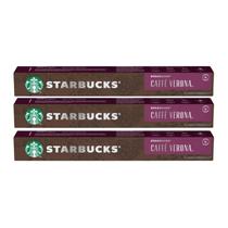 3 CAFÉ Cápsulas VERONA STARBUCKS Nespresso 10un