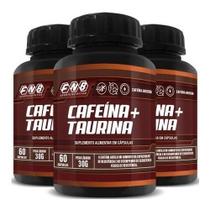 3 Cafeina + Taurina 60 Cápsulas 500mg - Flora Nativa do Brasil