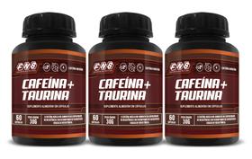 3 Cafeina + Taurina 60 Cápsulas 500mg