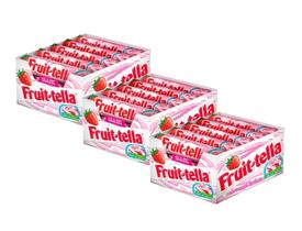 3 Caixa Bala Fruittella Swirl Morango Vitamina C 15x41g 615g