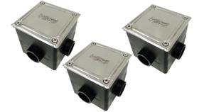 3 Caixa De Passagem Com Tampa Inox Sodramar 3 Caixa De Passagem Com Tampa Inox Sodramar