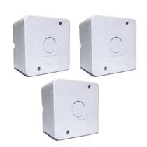 3 Caixa De Passagem Proteção Sobrepor Camera Cftv 80x80 3 Caixa De Passagem Proteção Sobrepor Camera Cftv 80x80