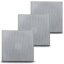3 Caixa Leson Quadrada Branca Embutir Gesso Som Ambiente 70w 3 Caixa Leson Quadrada Branca Embutir Gesso Som Ambiente 70w