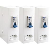 3 Caixa Sobrepor Proteção Slim Disjuntor Unipolar 20a Ar Condicionado Computador Televisão Bombas de Piscina Lavadoras Máquinas 3 Caixa Sobrepor Proteção Slim Disjuntor Unipolar 20a Ar Condicionado Computador Televisão Bombas de Piscina Lavadoras Máquinas