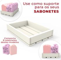 3 Caixa Suporte p/ Sabonetes de Plástico ABS