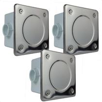 3 Caixas De Passagem Tampa Inox Para Piscinas 3 Caixas De Passagem Tampa Inox Para Piscinas