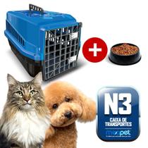 3 Caixas De Transporte Para Gato E Cachorro Médio Nº3 Az - MoldPet