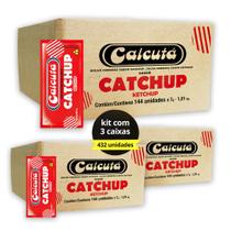 3 Caixas Ketchup Calcutá em Sachês Individuais 144 un para Fast Food Delivery Lanchonetes - Wilson Foods