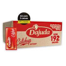 3 Caixas Ketchup DAjuda Para Lanchonete Comércio Lanches e Acompanhamentos 192 Sachês 3 Caixas Ketchup DAjuda Para Lanchonete Comércio Lanches e Acompanhamentos 192 Sachês