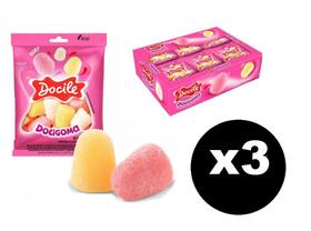 3 Caixas Mini Bala de Goma Docigoma Gurt 24un 18g Docile 3 Caixas Mini Bala de Goma Docigoma Gurt 24un 18g Docile